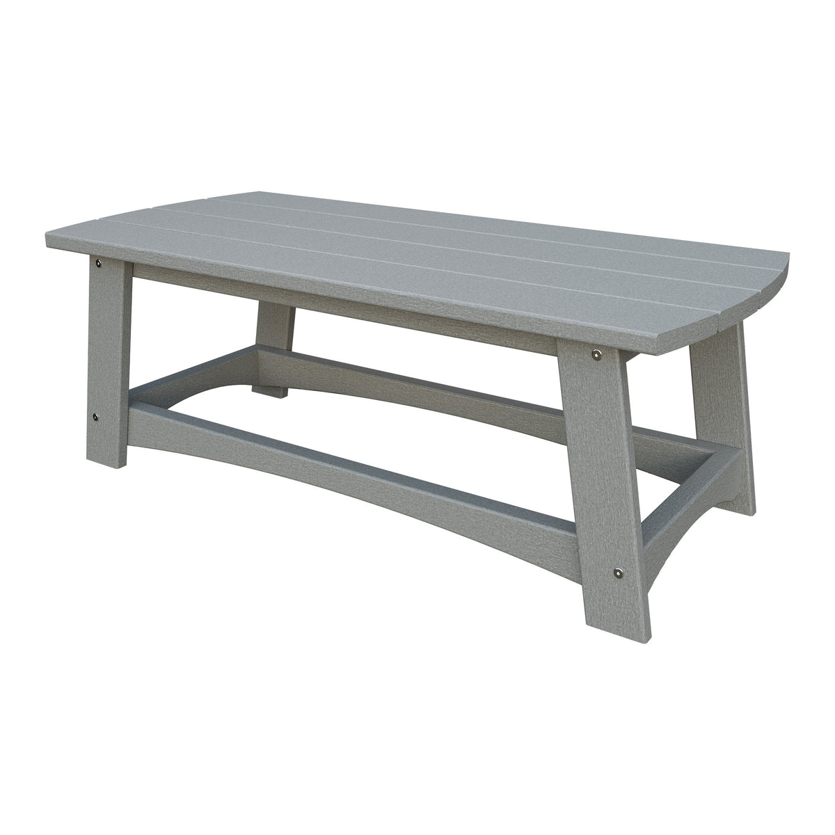 Amish Coastal Poly Coffee Table in Light Gray