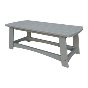 Amish Coastal Poly Coffee Table in Light Gray