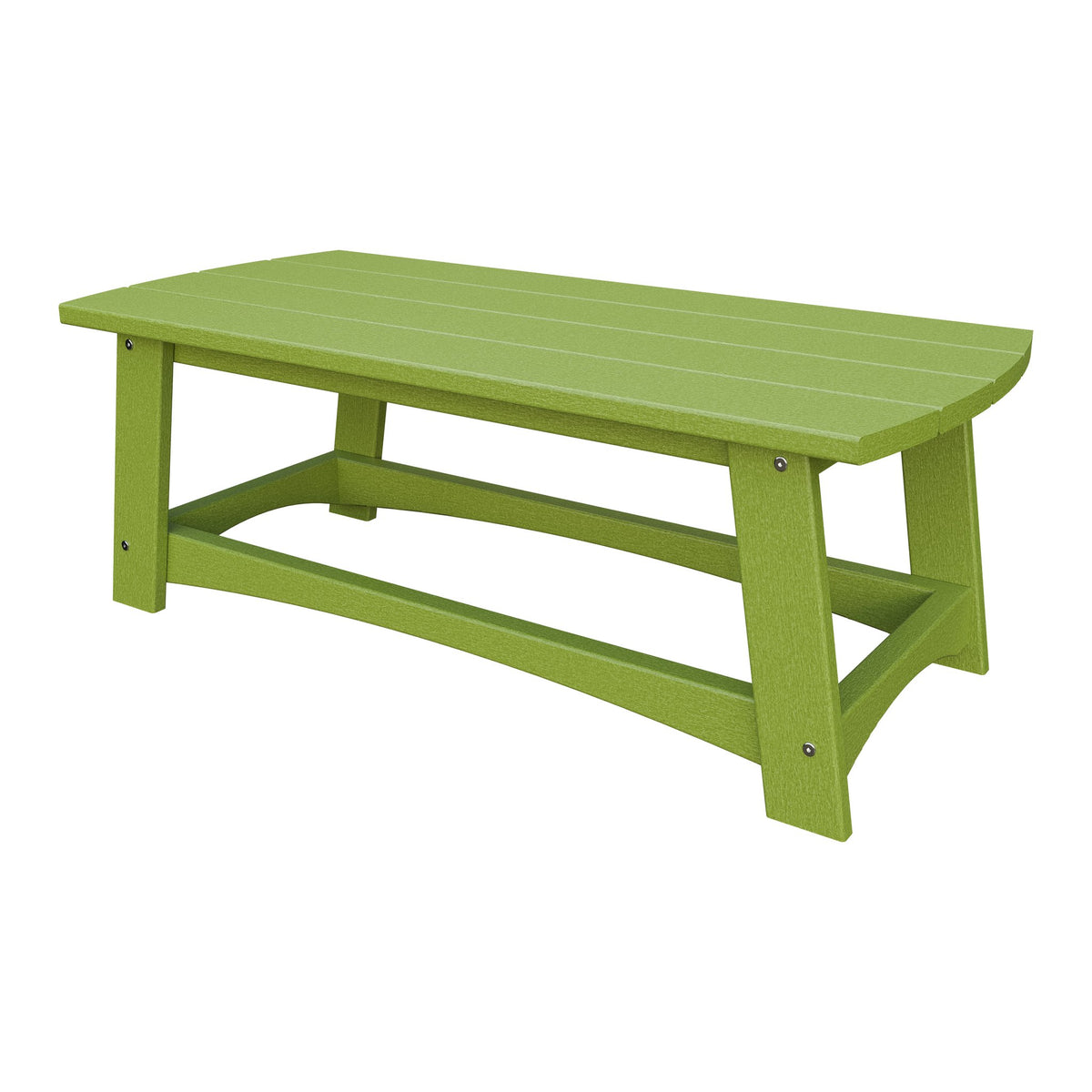 Amish Coastal Poly Coffee Table in Tropical Lime Green