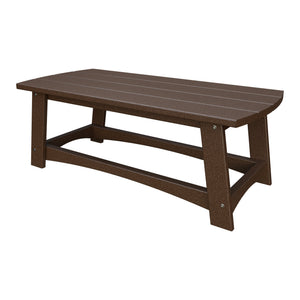 Amish Coastal Poly Coffee Table in Milwaukee Brown