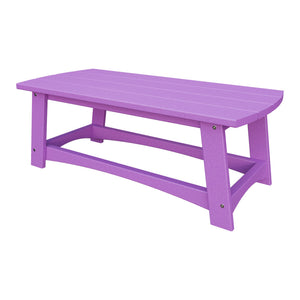 Amish Coastal Poly Coffee Table in Bright Purple