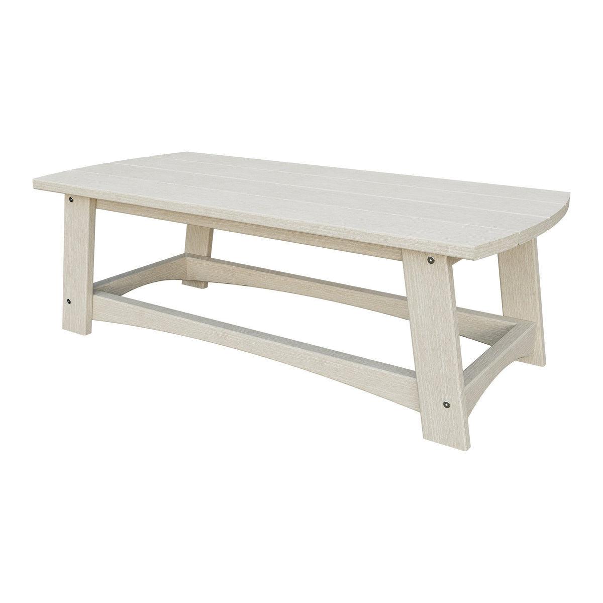 Amish Coastal Poly Coffee Table in Seashell