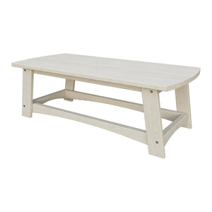 Amish Coastal Poly Coffee Table in Seashell
