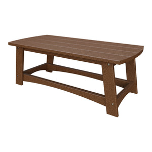 Amish Coastal Poly Coffee Table in Tudor Brown