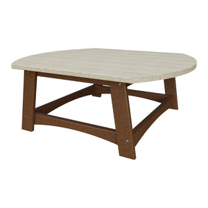 Amish Coastal Conversation Table in Birchwood & Tudor Brown