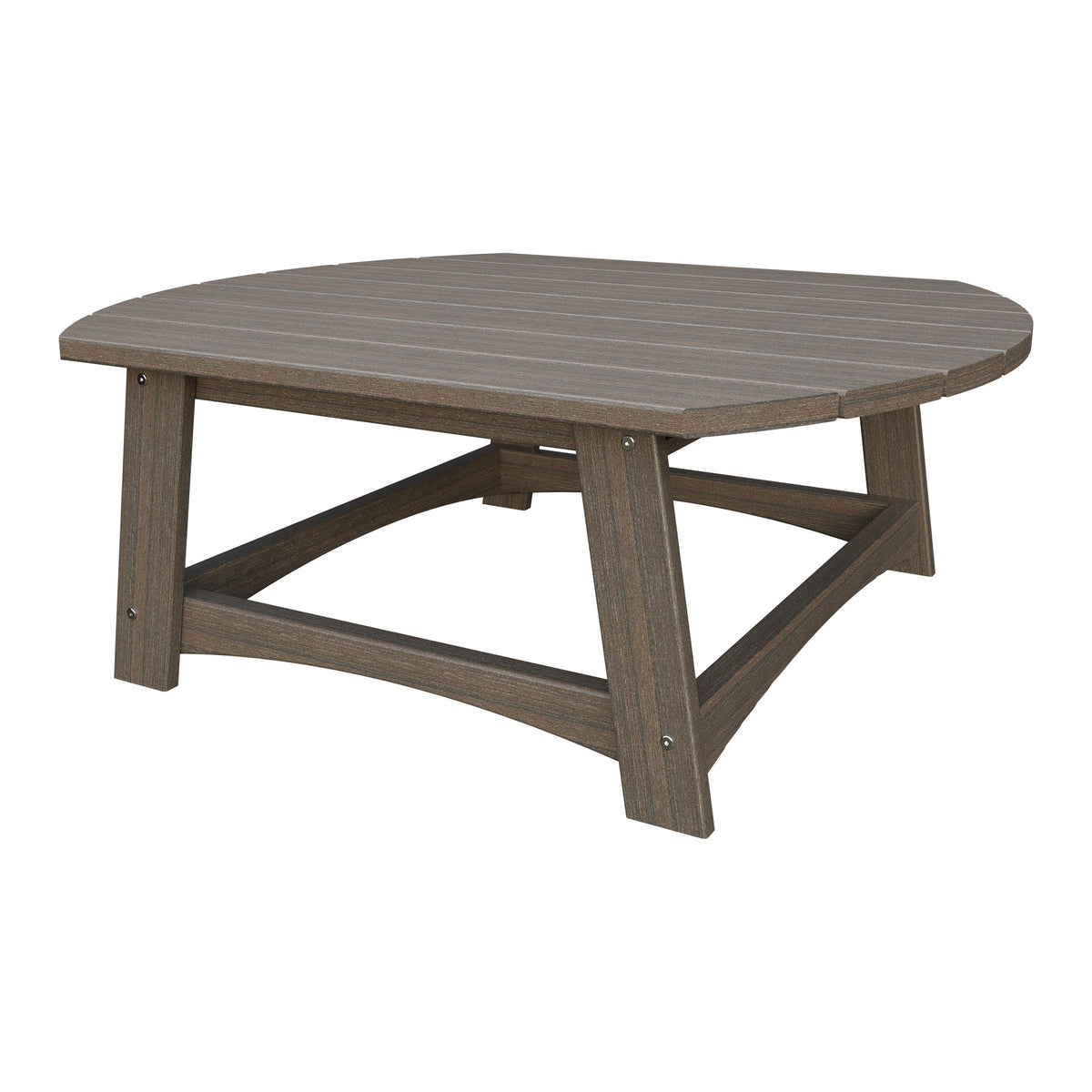 Amish Coastal Conversation Table in Brazilian Walnut