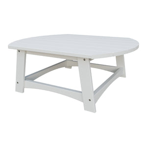 Amish Coastal Conversation Table in Bright White