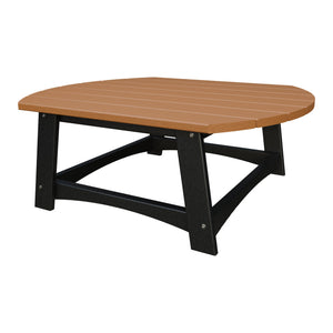Amish Coastal Conversation Table in Cedar & Black