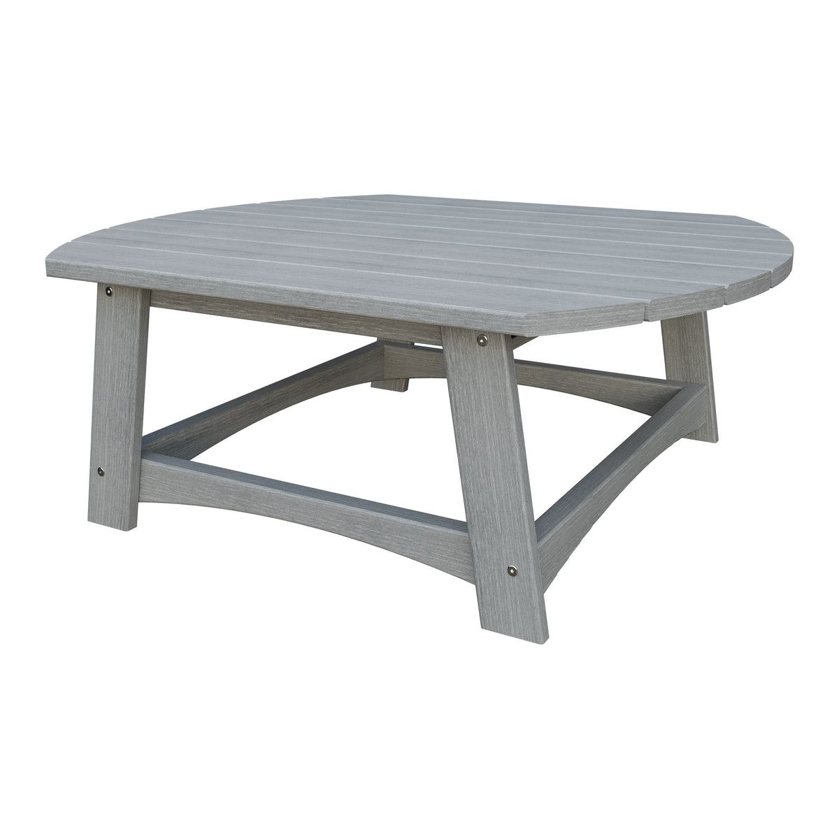 Amish Coastal Conversation Table in Driftwood Gray