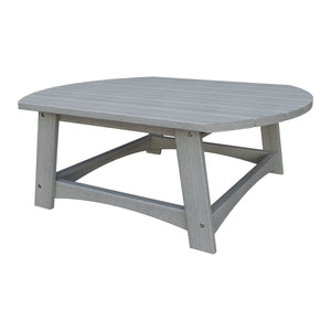 Amish Coastal Conversation Table in Driftwood Gray