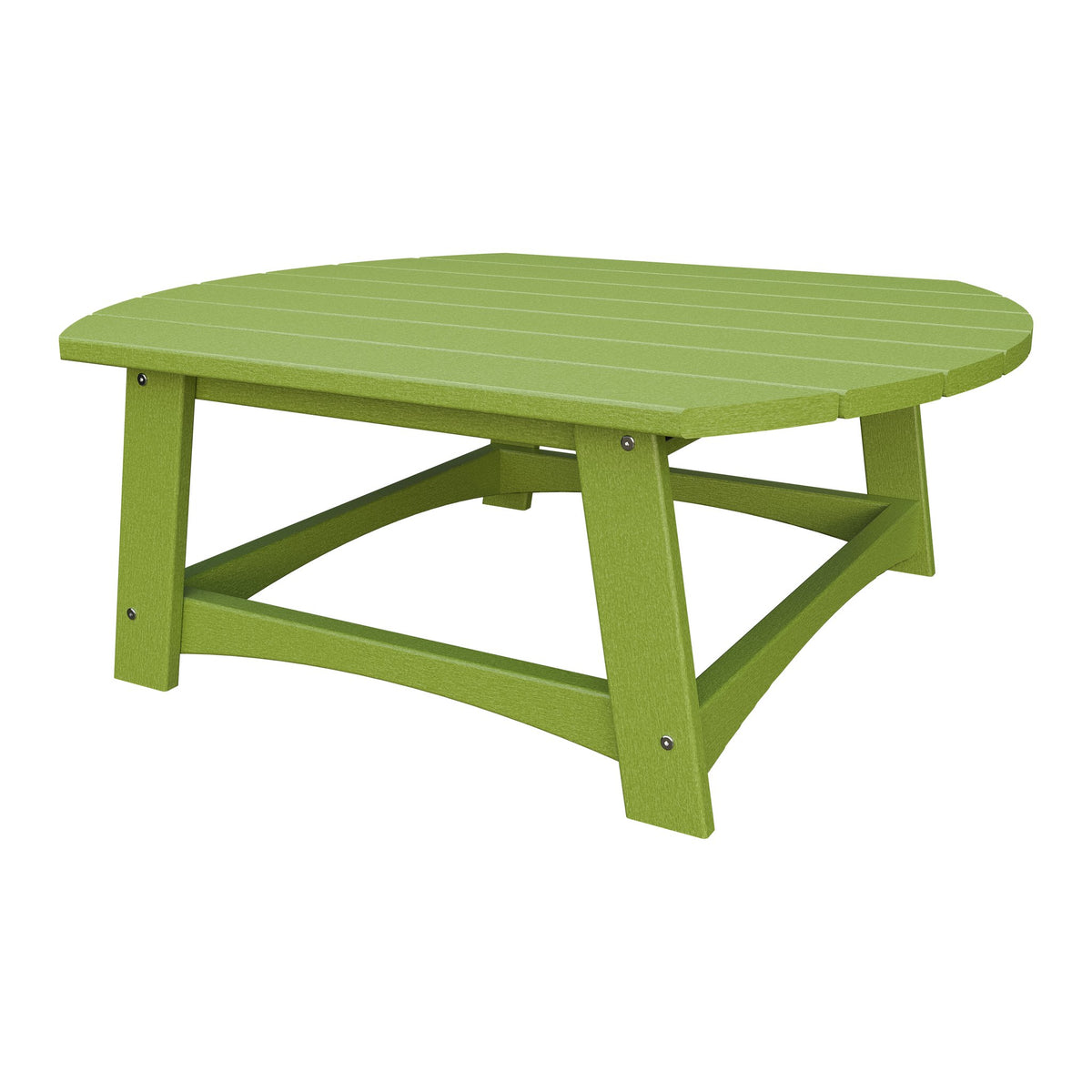 Amish Coastal Conversation Table in Tropical Lime Green