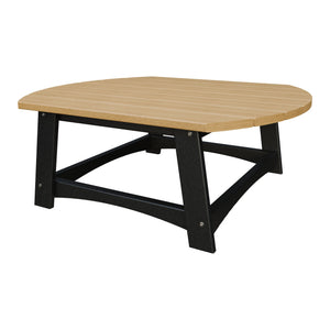 Amish Coastal Conversation Table in Natural Teak & Black
