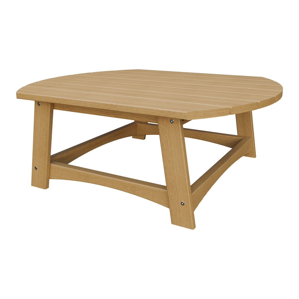 Amish Coastal Conversation Table in Natural Teak