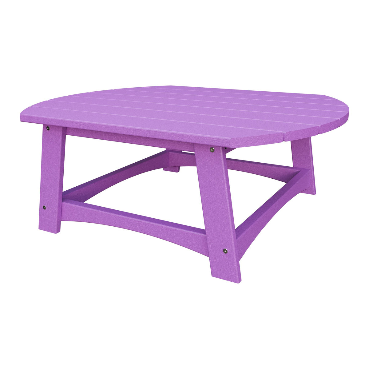Amish Coastal Conversation Table in Bright Purple