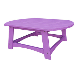 Amish Coastal Conversation Table in Bright Purple