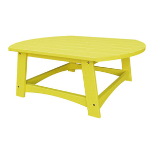 Amish Coastal Conversation Table in Lemon Yellow