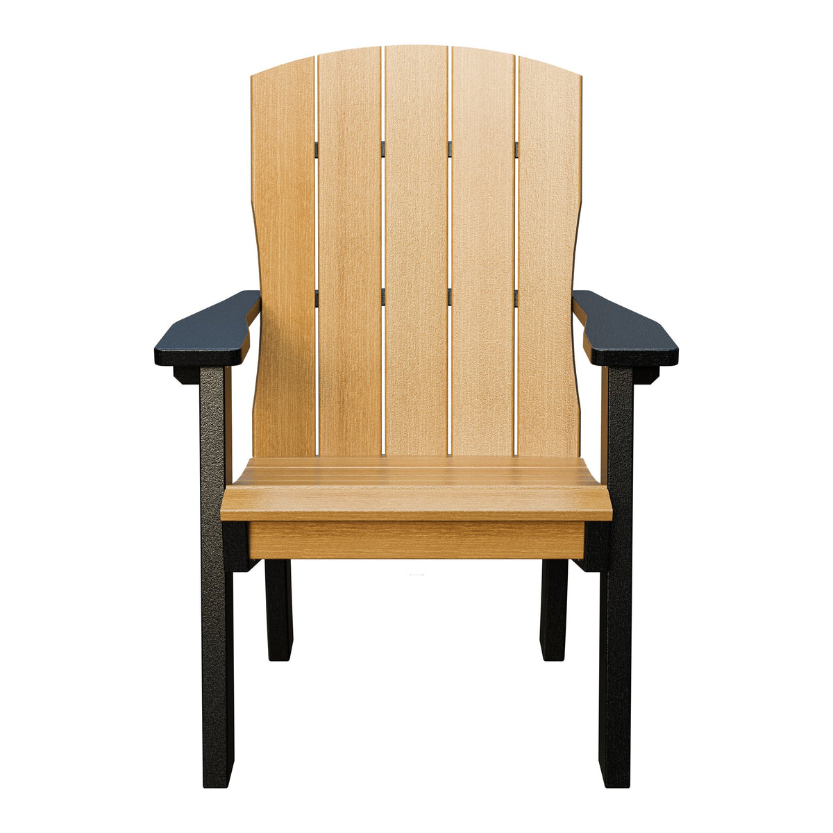 Amish Coastal Fanback Patio Dining Armchair