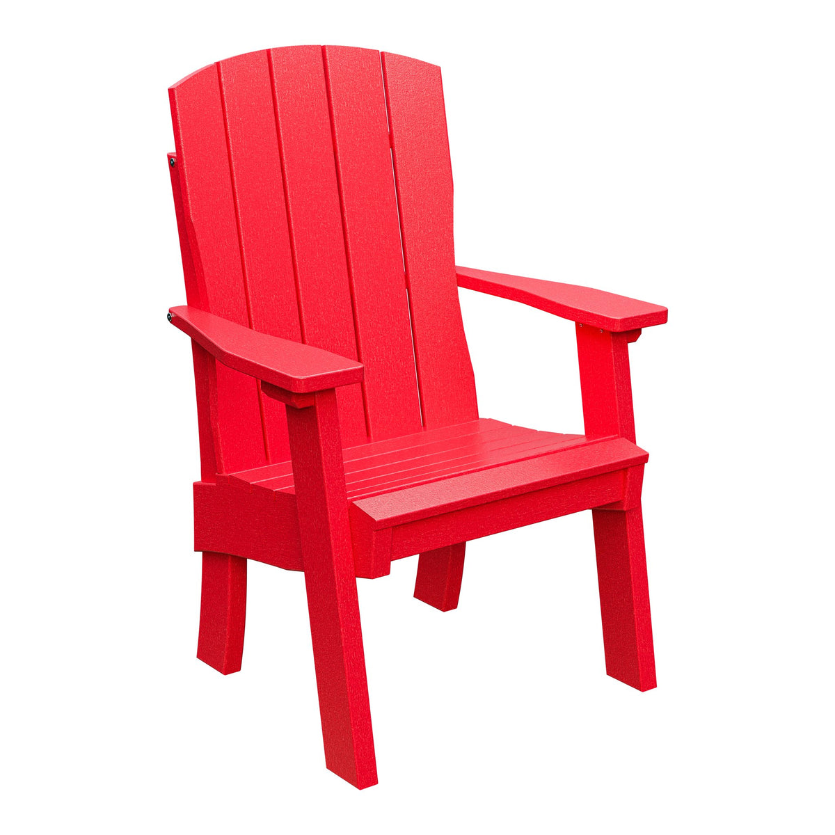 Amish Coastal Fanback Patio Dining Armchair in Red