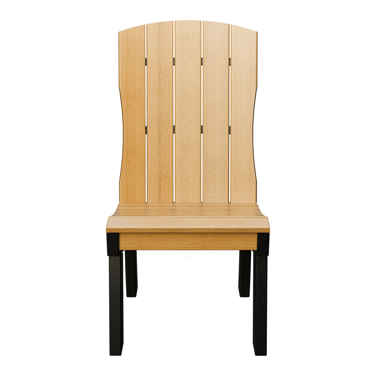 Amish Coastal Fanback Patio Dining Side Chair