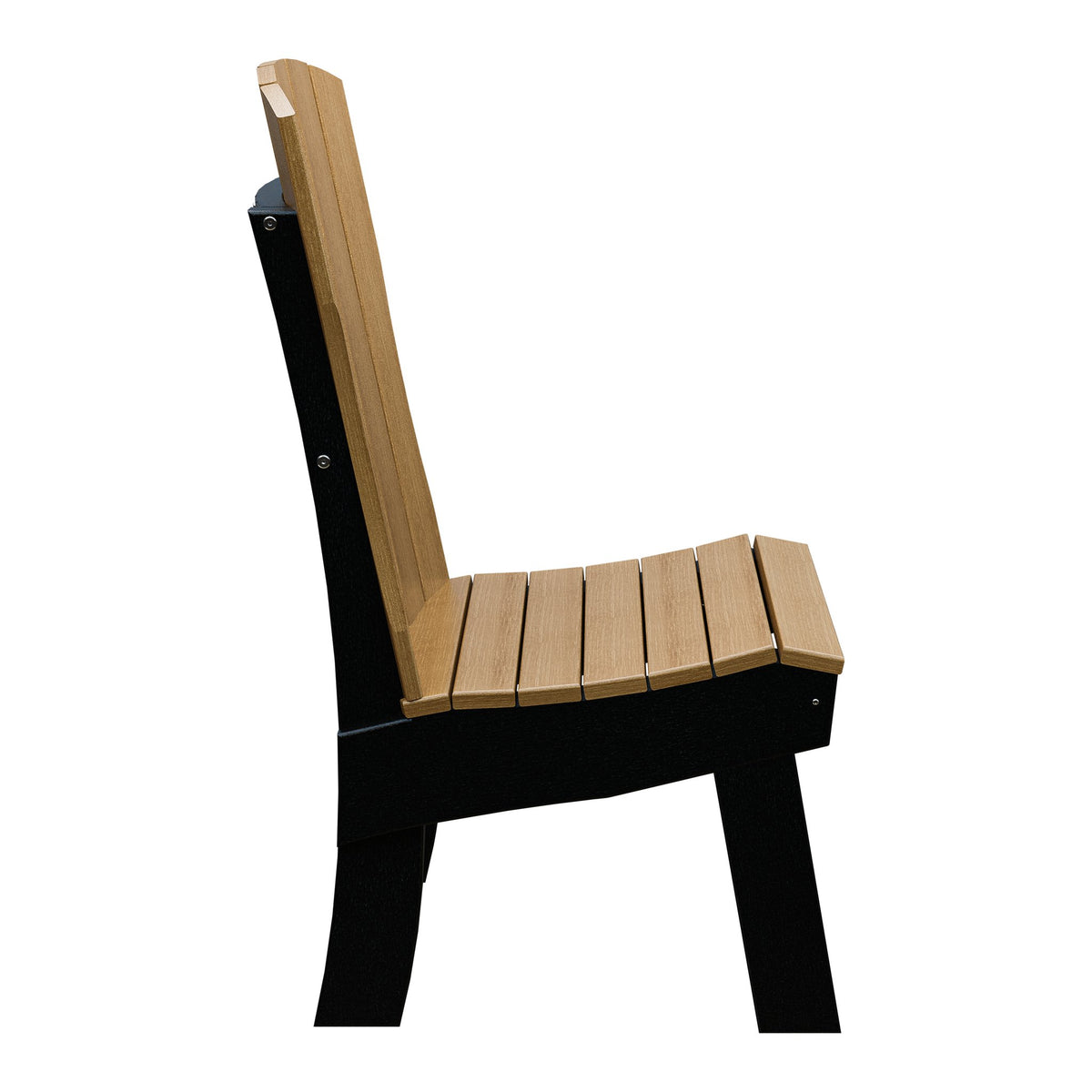 Amish Coastal Fanback Patio Dining Side Chair