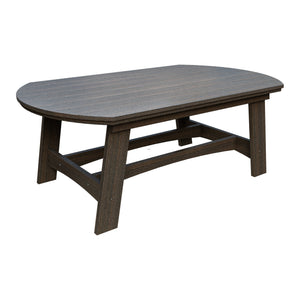 Amish Coastal Fanback 4' x 6' Patio Dining Table in Brazilian Walnut