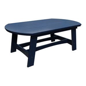 Amish Coastal Fanback 4' x 6' Patio Dining Table in Patriot Blue