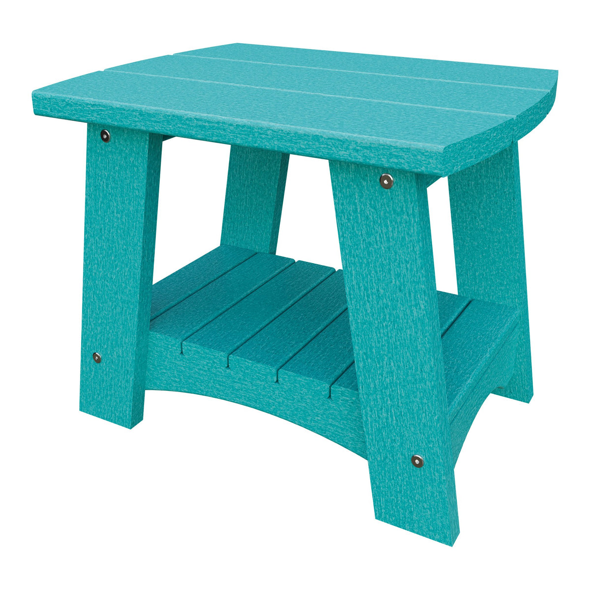 Amish Coastal Poly End Table in Aruba Blue