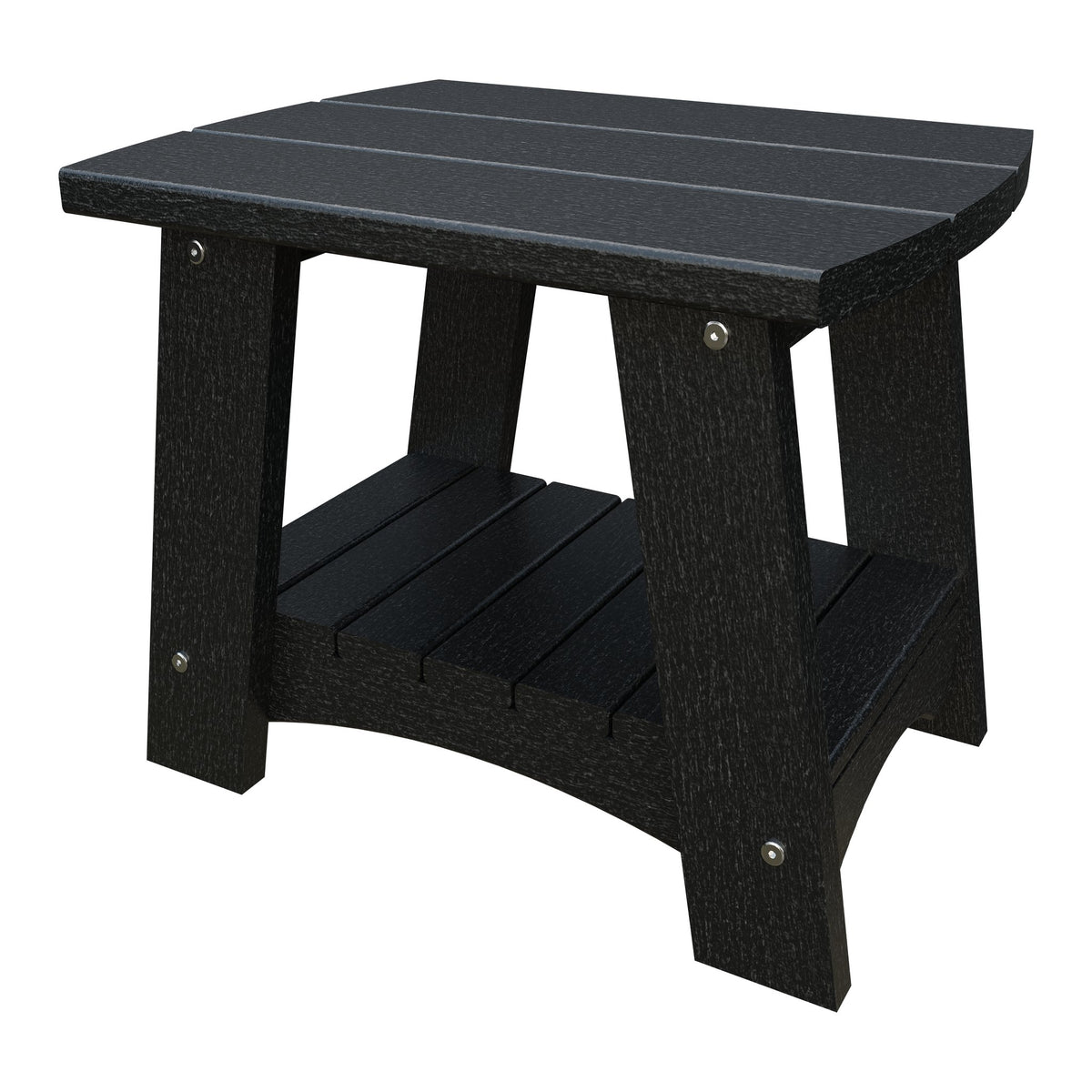 Amish Coastal Poly End Table in Black