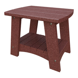 Amish Coastal Poly End Table in Cherrywood