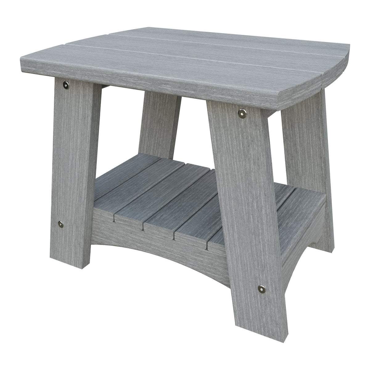 Amish Coastal Poly End Table in Driftwood Gray