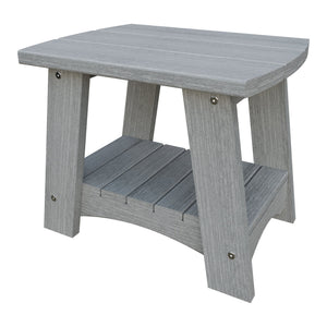 Amish Coastal Poly End Table in Driftwood Gray
