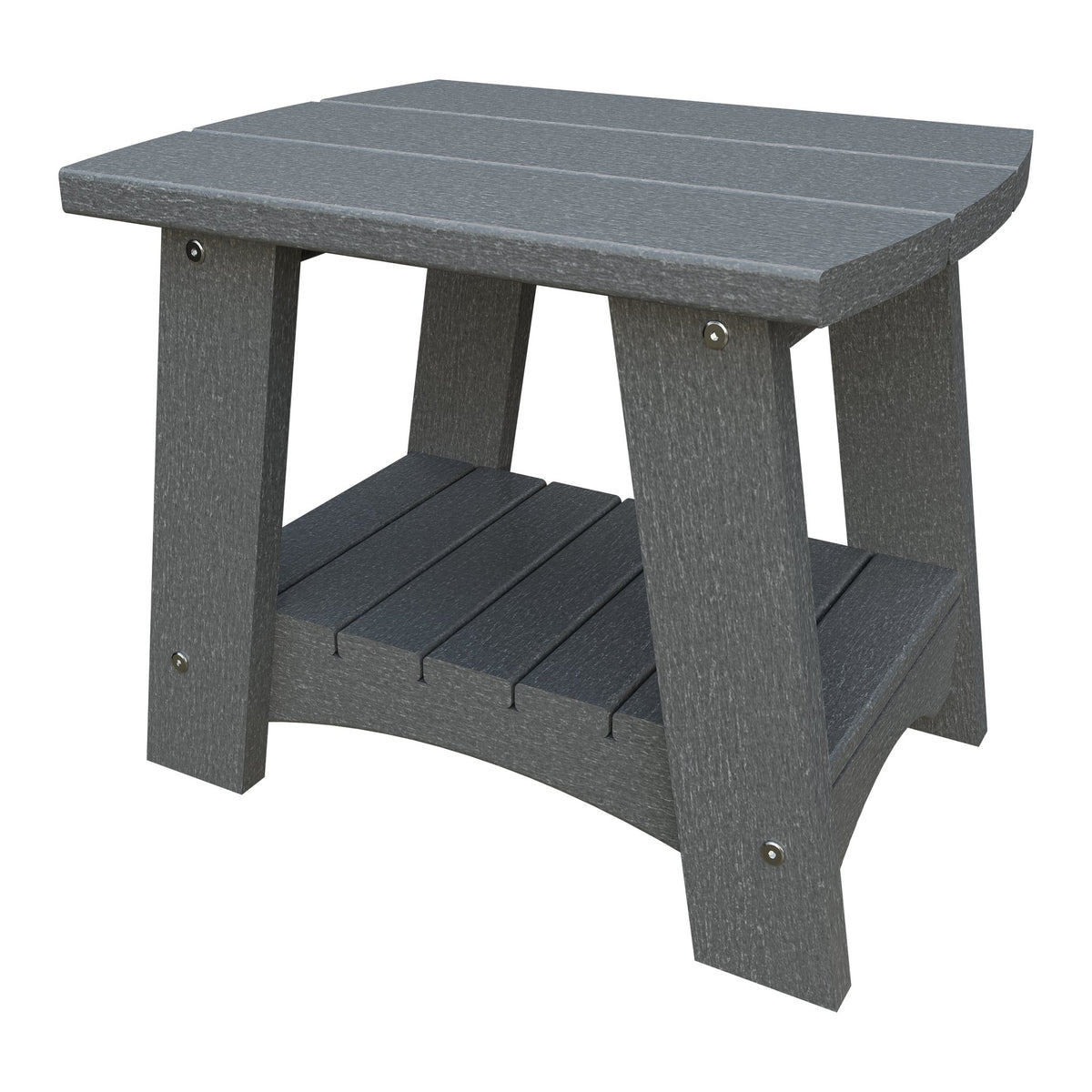 Amish Coastal Poly End Table in Gray