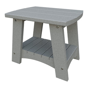 Amish Coastal Poly End Table in Light Gray