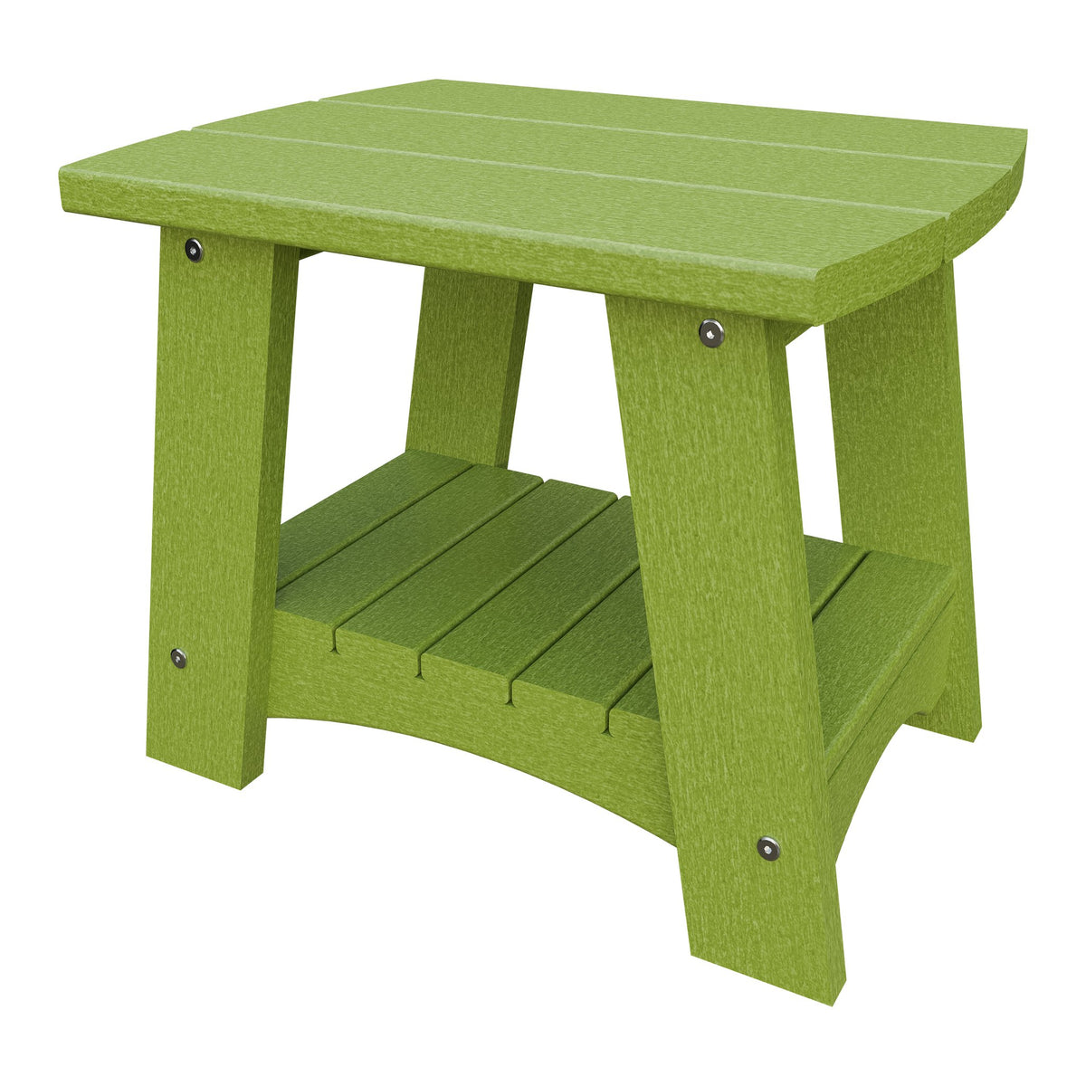 Amish Coastal Poly End Table in Tropical Lime Green