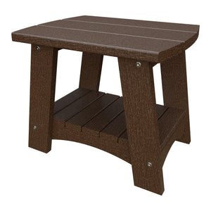 Amish Coastal Poly End Table in Milwaukee Brown