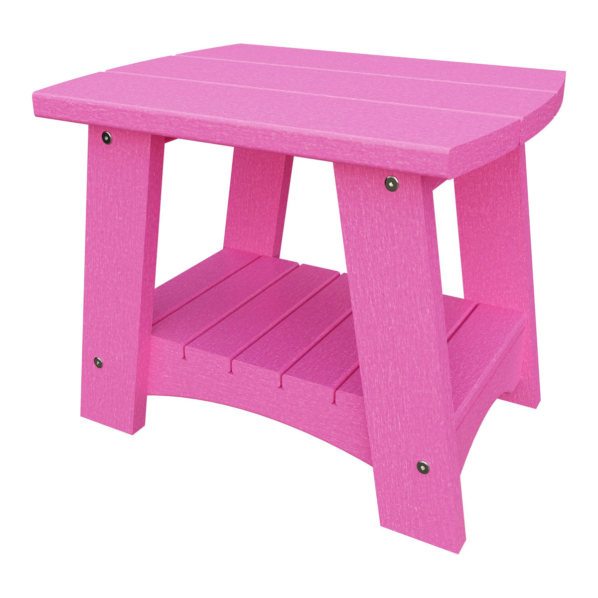 Amish Coastal Poly End Table in Pink