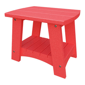 Amish Coastal Poly End Table in Red