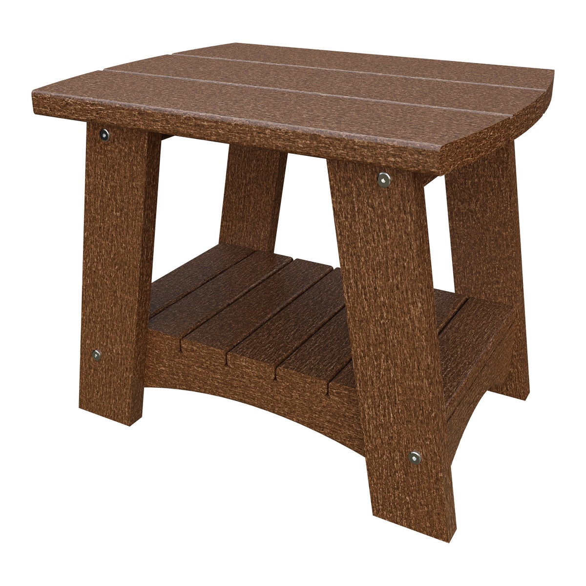 Amish Coastal Poly End Table in Tudor Brown
