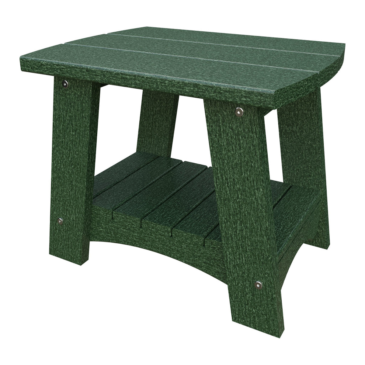 Amish Coastal Poly End Table in Turf Green