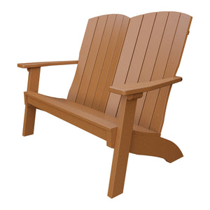 Amish Coastal Poly Love Seat in Cedar