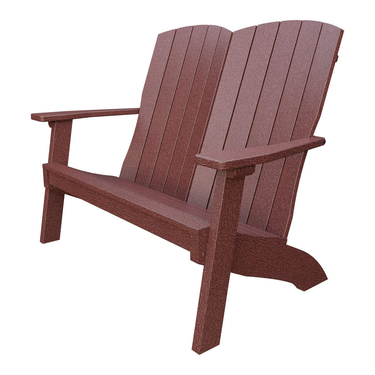 Amish Coastal Poly Love Seat in Cherrywood