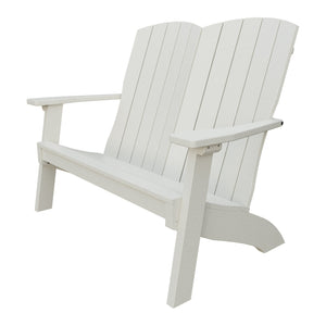 Amish Coastal Poly Love Seat in Ivory