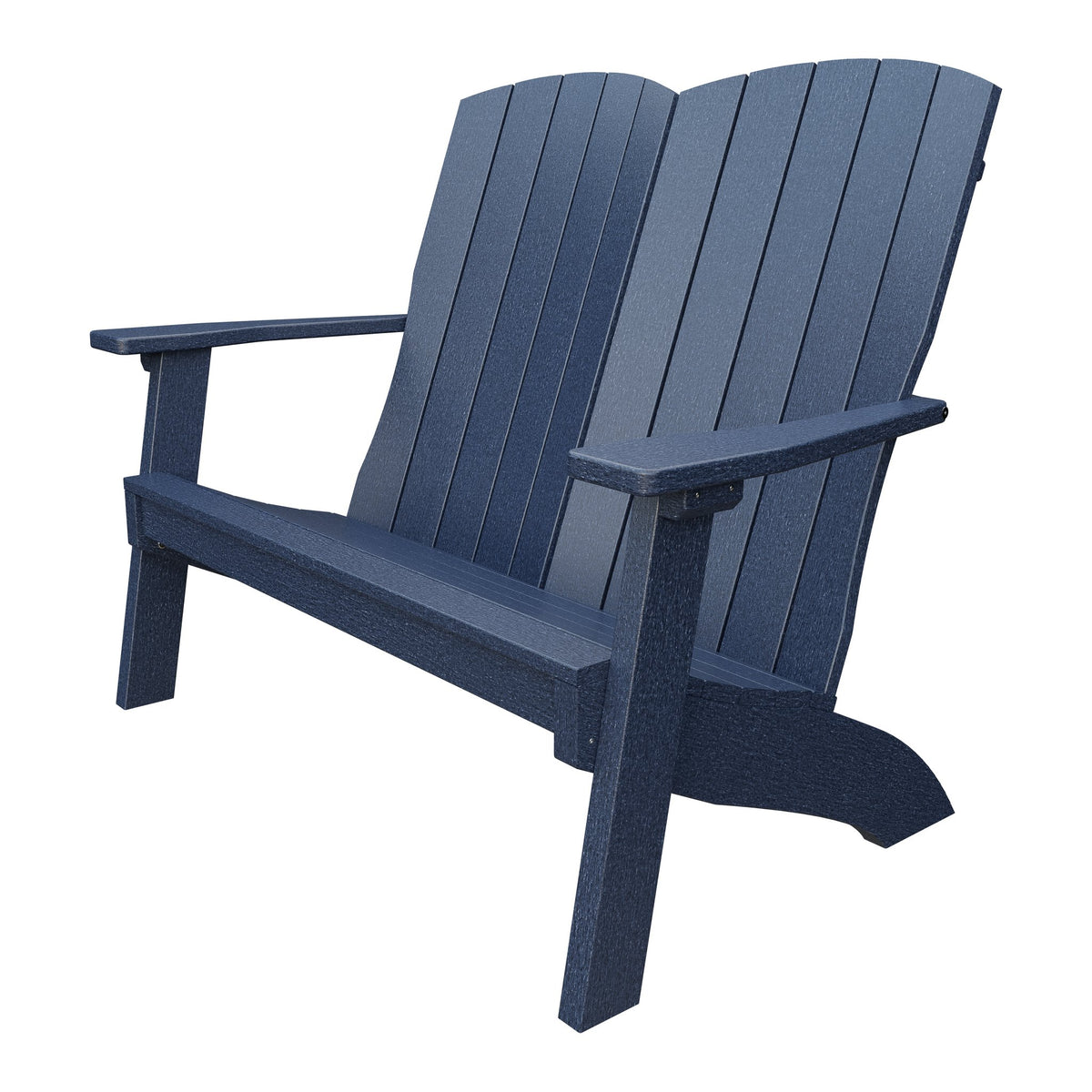 Amish Coastal Poly Love Seat in Patriot Blue
