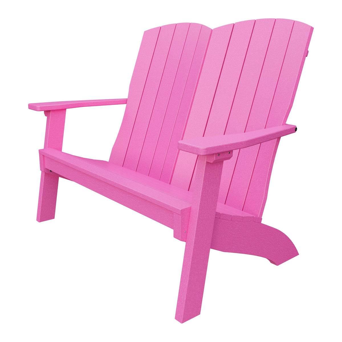 Amish Coastal Poly Love Seat in Pink