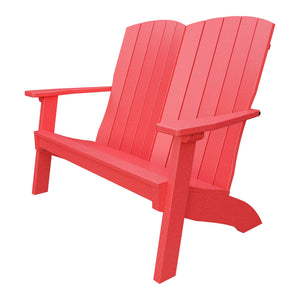 Amish Coastal Poly Love Seat in Red