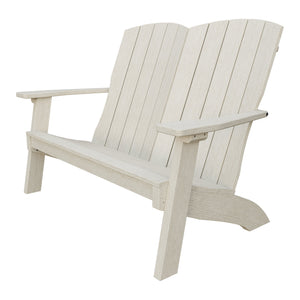 Amish Coastal Poly Love Seat in Seashell