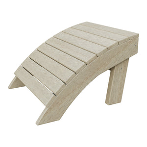 Amish Coastal Poly Ottoman in Birchwood