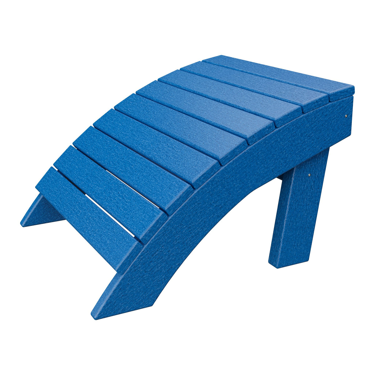 Amish Coastal Poly Ottoman in Blue