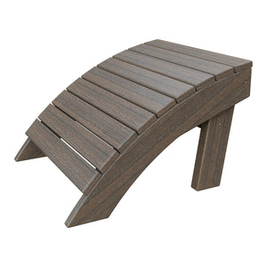 Amish Coastal Poly Ottoman in Brazilian Walnut
