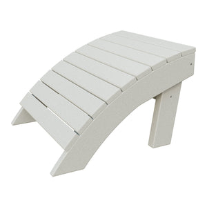 Amish Coastal Poly Ottoman in Ivory